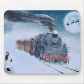 Vintage Zug-Mausunterlage Mousepad (Vorne)
