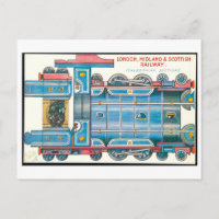 Vintage-Zug-Papier-Spielzeug--England