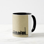 Vintage Zug-Tasse Tasse (VorderseiteRechts)
