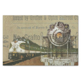 Vintage Zugausdruck Seidenpapier