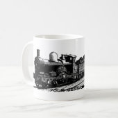 Vintage ZugdampflokomotivTasse Kaffeetasse (Vorderseite Links)
