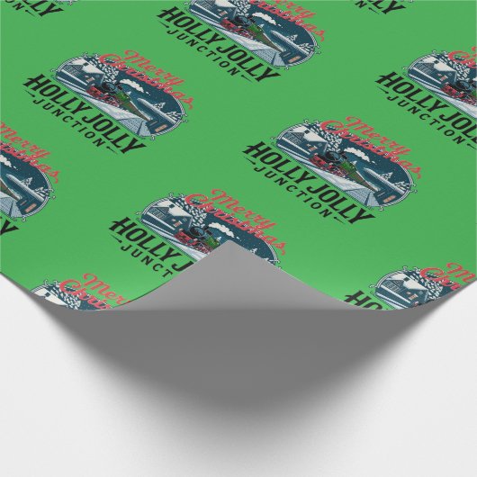 Vintage Züge Geschenkpapier (Ecke)