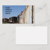 Vintage Zugfahrzeuge auf dem Gelände Visitenkarte (Vorne/Hinten)