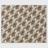 Vintage Zugmaschine Geschenkpapier (Flach)