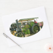 Vintage Zugmaschine Ovaler Aufkleber (Umschlag)