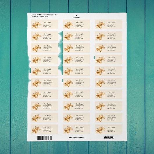 Vintage Zugmaschine - personalisiertes Etikett