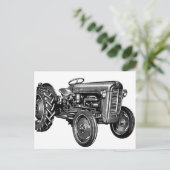 Vintage Zugmaschine Postkarte (Stehend Vorderseite)