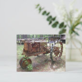 Vintage Zugmaschine Postkarte (Stehend Vorderseite)