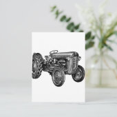 Vintage Zugmaschine Postkarte (Stehend Vorderseite)