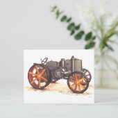 Vintage Zugmaschine Postkarte (Stehend Vorderseite)
