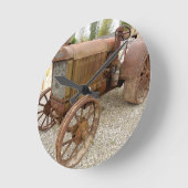 Vintage Zugmaschine Runde Wanduhr (Winkel)