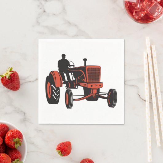 Vintage Zugmaschine Serviette (Beispiel)