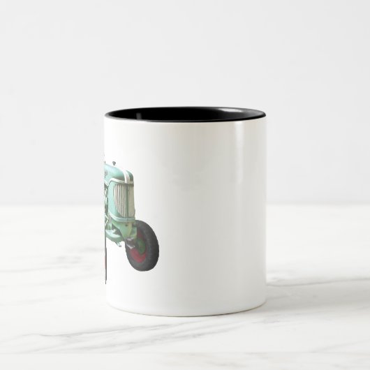 Vintage Zugmaschine Zweifarbige Tasse (Mittel)