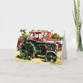 VINTAGE ZUGMASCHINEN KARTE (Vorderseite)