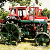 VINTAGE ZUGMASCHINEN LEINWANDDRUCK