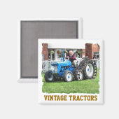 VINTAGE ZUGMASCHINEN MAGNET (Vorderseite/Rückseite)