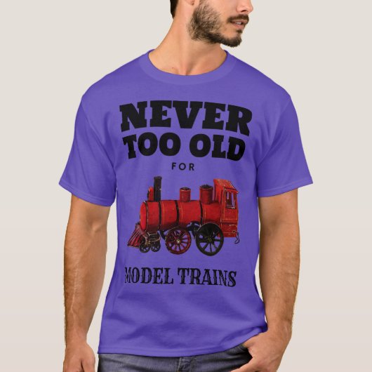 Vintage Zugmodell T-Shirt (Vorderseite)