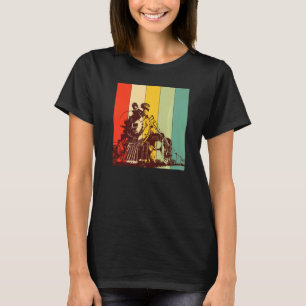 Vintage Zugrückwärtsmaschine - Fahrzeuge der Eisen T-Shirt