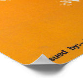 Vintage Zugsicherheit Poster (Ecke)