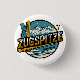 Vintage Zugspitze bayerische Outdoor-Naturgeschenk Button
