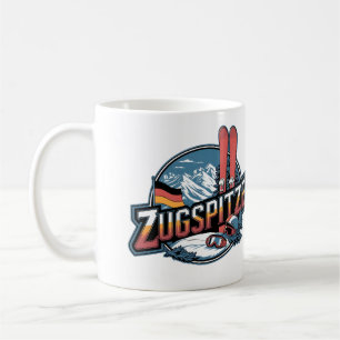 Vintage Zugspitze bayerische Outdoor-Naturgeschenk Kaffeetasse