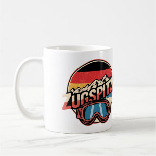 Vintage Zugspitze bayerische Outdoor-Naturgeschenk Kaffeetasse