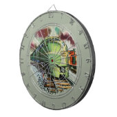 Vintage Zugtrasse Dartscheibe (Vorderseite rechts)