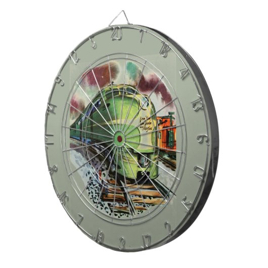 Vintage Zugtrasse Dartscheibe (Vorderseite rechts)