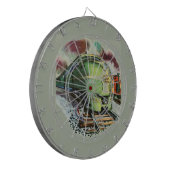 Vintage Zugtrasse Dartscheibe (Vorderseite Links)