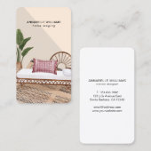 Vintage Zuhause-Phase Visitenkarte (Vorne/Hinten)