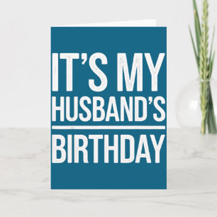 Vintage zum Geburtstag meines Mannes bedruckt Herr Karte