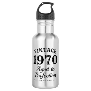 Vintage zum perfekten Alter - lustiger 50. Geburts Edelstahlflasche