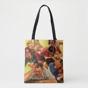 Vintage zum Vatertag, Fußball Kinder und Familienh Tasche