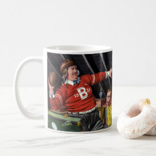 Vintage zum Vatertag, Sport Football Vater und Soh Kaffeetasse