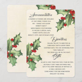 Vintage Zusatzinformation Einladung