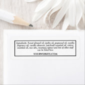 Vintage Zutaten, weiß, schwarz (Insitu)