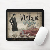Vintage Zwanzigerjahre Dreißigerjahre Mousepad (Mit Mouse)