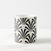 Vintage Zwanzigerjahre Kunst-Deko-Fans Kaffeetasse (Mittel)
