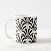 Vintage Zwanzigerjahre Kunst-Deko-Fans Kaffeetasse (Links)