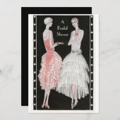 Vintage Zwanzigerjahre stilvolles Einladung (Vorne/Hinten)