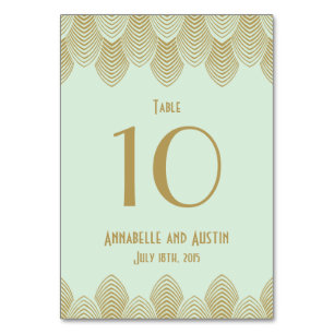 Vintage Zwanzigerjahre Tischnummer