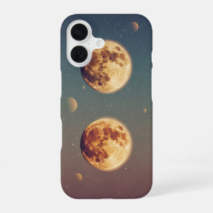 Vintage Zwei Monde iPhone 16 Hülle