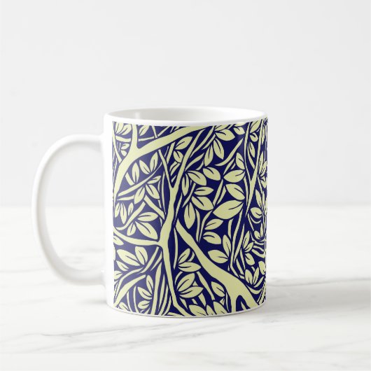 Vintage Zweige: Baummuster Kaffeetasse (Links)