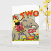 Vintage Zweite Geburtstagskarte Karte (Gelbe Blume)