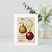 Vintage Zwiebeldiagrammkarte Postkarte (Stehend Vorderseite)