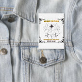 Vintage-Zwillings-Tierkreis-Tarotkartenposter  Button (Insitu)
