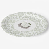 Vintage Zwillingsbirne in Nestpapierplatte Pappteller (Schrägansicht)