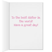 Vintage Zwillingsschwestern Geburtskarte (Innen (Rechts))