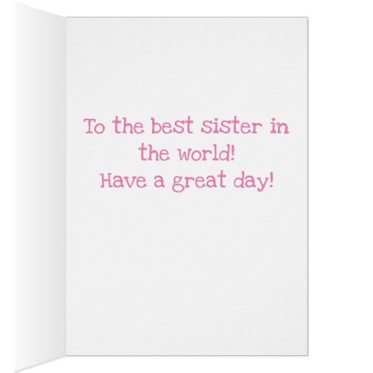 Vintage Zwillingsschwestern Geburtskarte (Innen (Rechts))