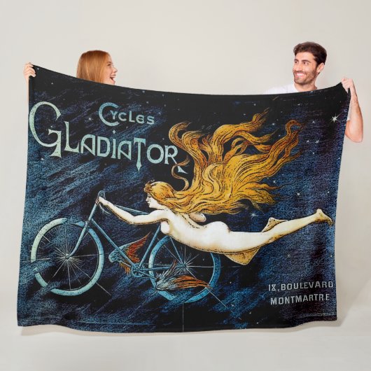 Vintage Zyklen Gladiator Advert Fleecedecke (Beispiel)